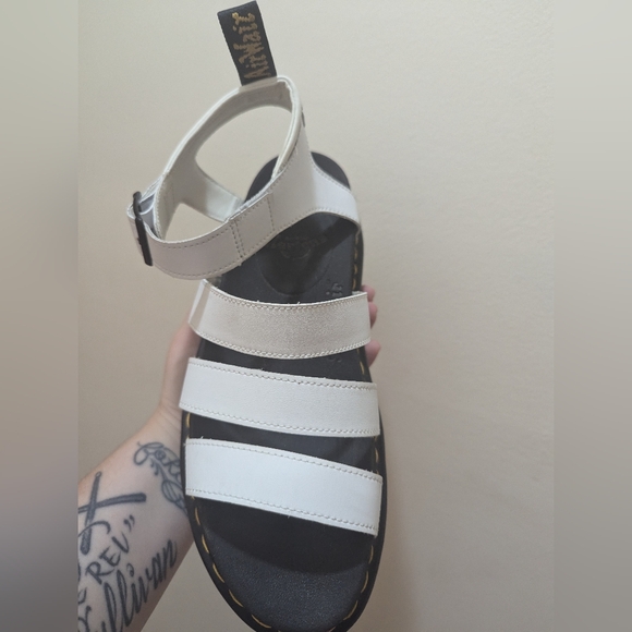 Dr. Martens - Women's Blaire Sandal in White, size 10 - Picture 3 of 6